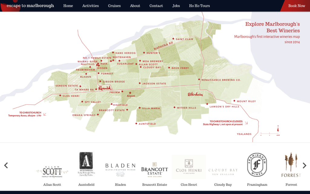 Escape to Marlborough - Interactive Map